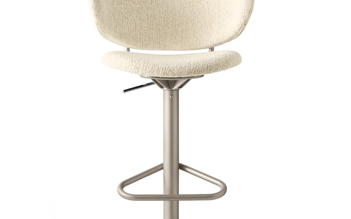 Ιταλικό σκαμπό μπαρ Holly Lift της Calligaris με μεταλλικό σκελετό και επενδυμένη πλάτη, ιδανικό για πάγκο κουζίνας ή home bar.